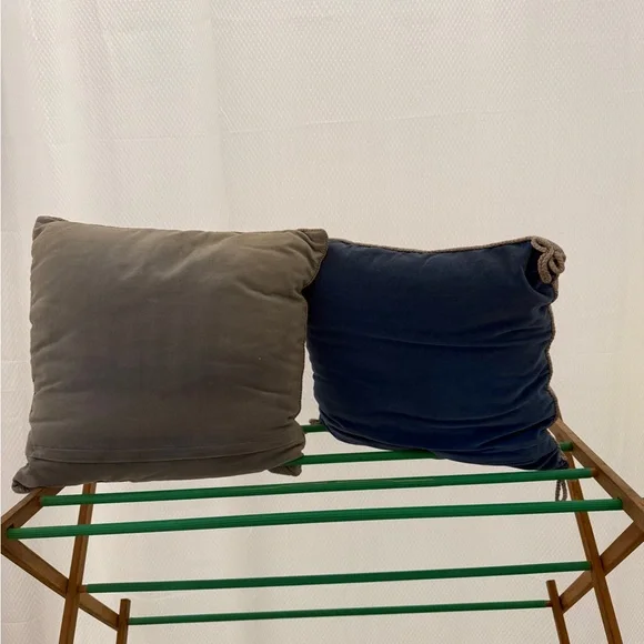 Petit Point Flower basket and butterfly pillows - Picture 5 of 7